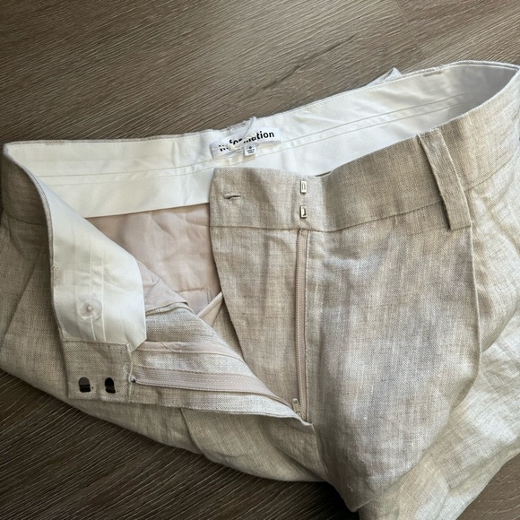 REFORMATION Alex Mid Rise Linen Pant - Picture 7 of 9